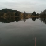 A grey and calm Swanswater in the Troutmasters 2010 fish off