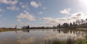 Glenbervie top pond looking towards lodge Glenbervie top pond looking towards lodge