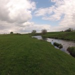 The slower section above Calder Burn