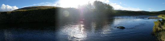 The river in late evening The river in late evening