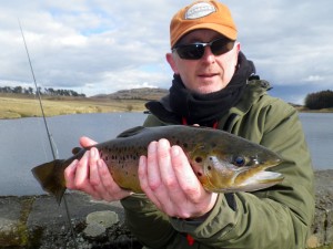 Big Brown Trout The Unfamousfly with the target of Scottish fly fishing, a large Brown Trout