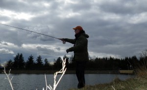 Casting from the bank Casting from the bank