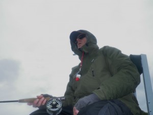 Wet and windy Dealing with the elements is part of the pleasur eof Scottish Fly Fishing