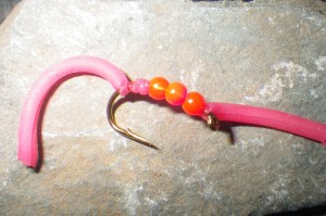 A squirmy wormy fly for trout.