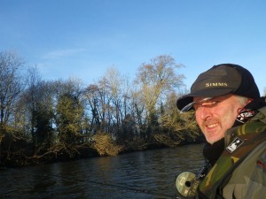 Smiling for the camera on the Clyde