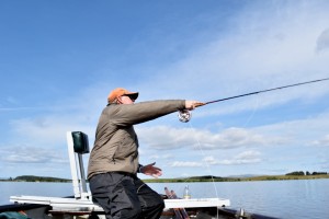 Casting from boat