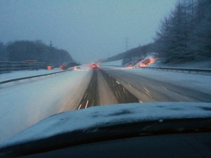 The M74 with Snow