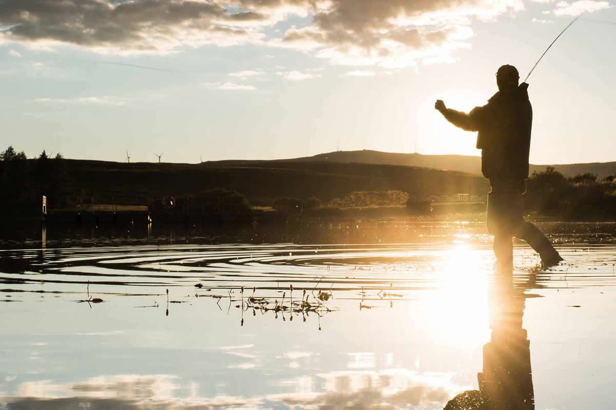 Casting in the sun