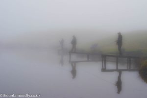 Anglers in the freezing fog