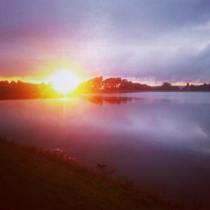 Sunset at the Barrows