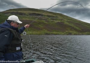 Murray Hunter plays a fish