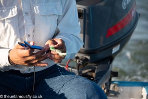 Tying on a fly