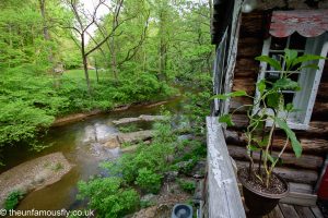 The river that flows by the cabin