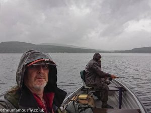 Wet fishing on Carron Valley