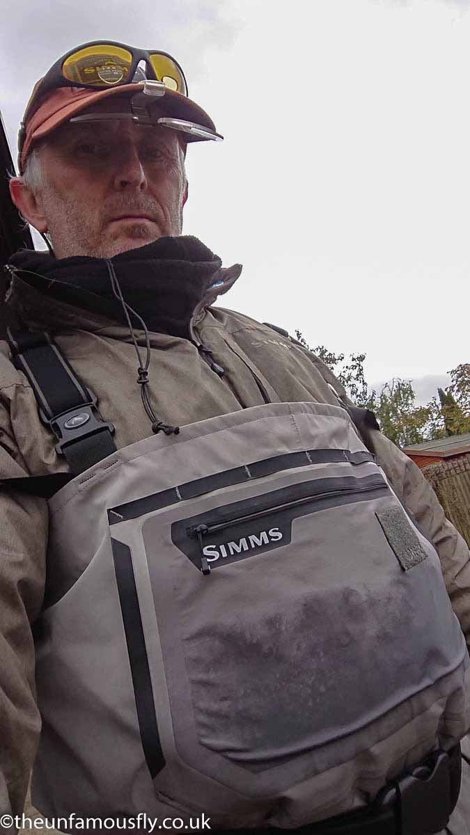 Water line on waders