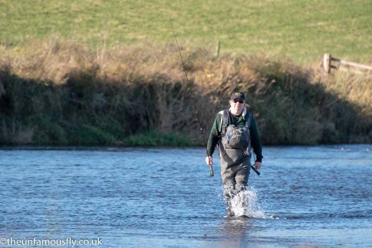 John stomps out the River Clyde
