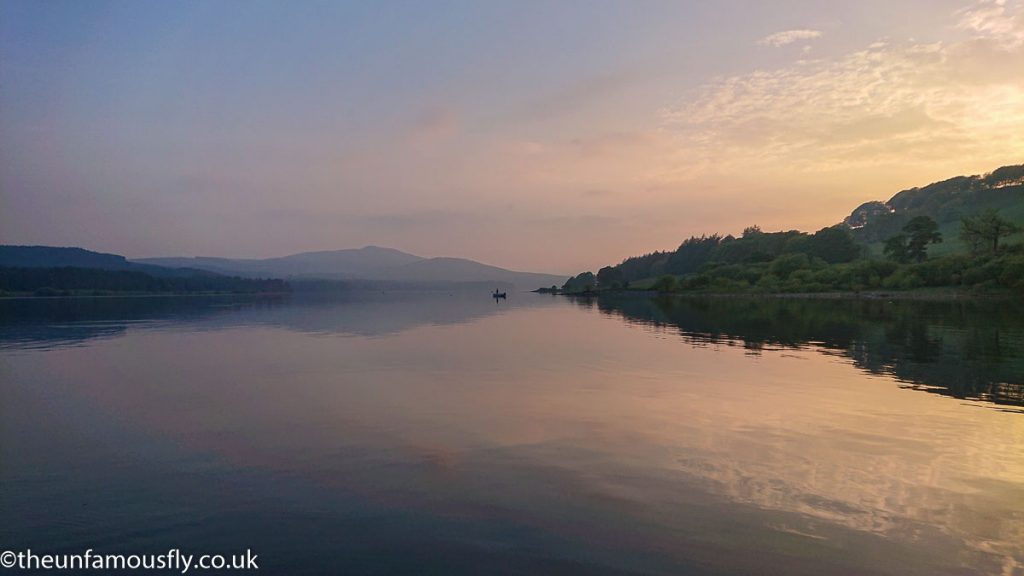 Carron Valley Reservoir on a summers evening