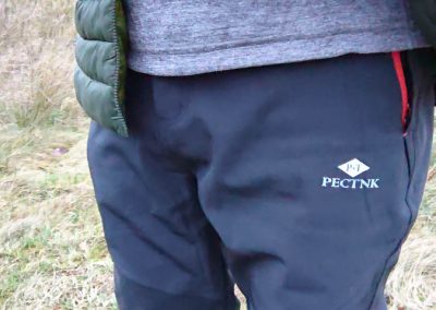 Logo on Pectnk softshell trousers