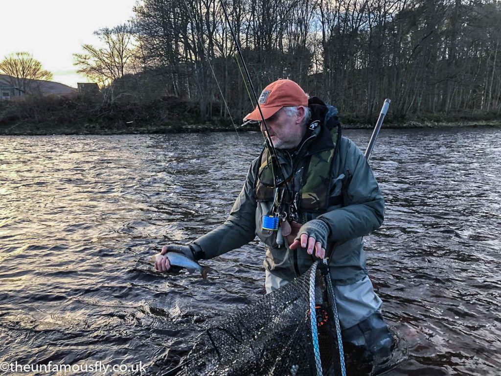 Best Grayling of the day off the Tummel