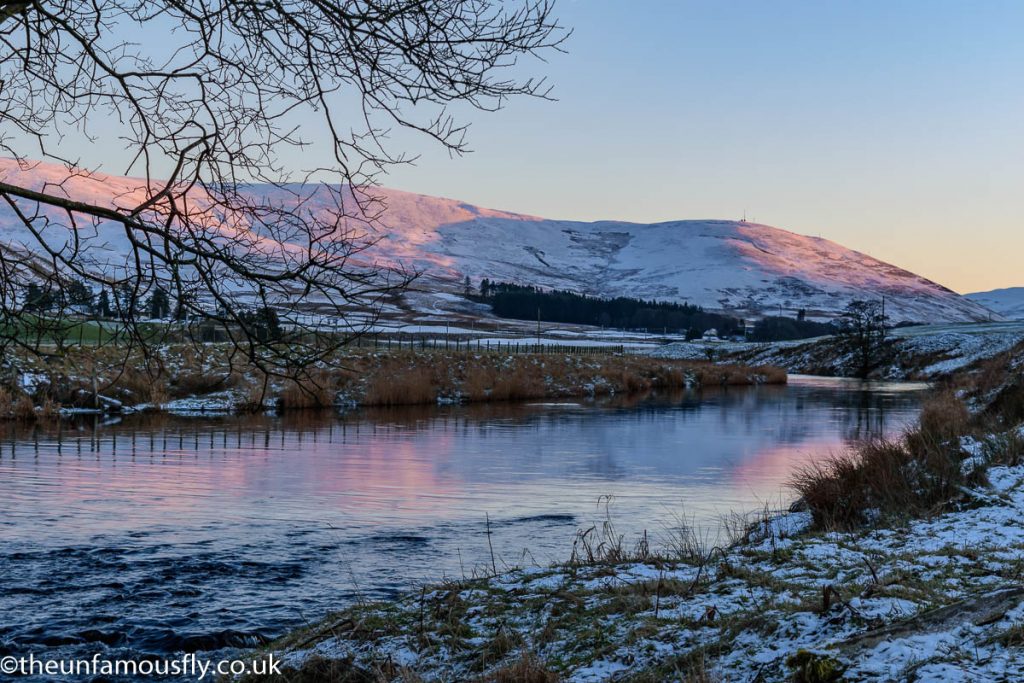 Winter is here: Sunset reflections on the River Clyde