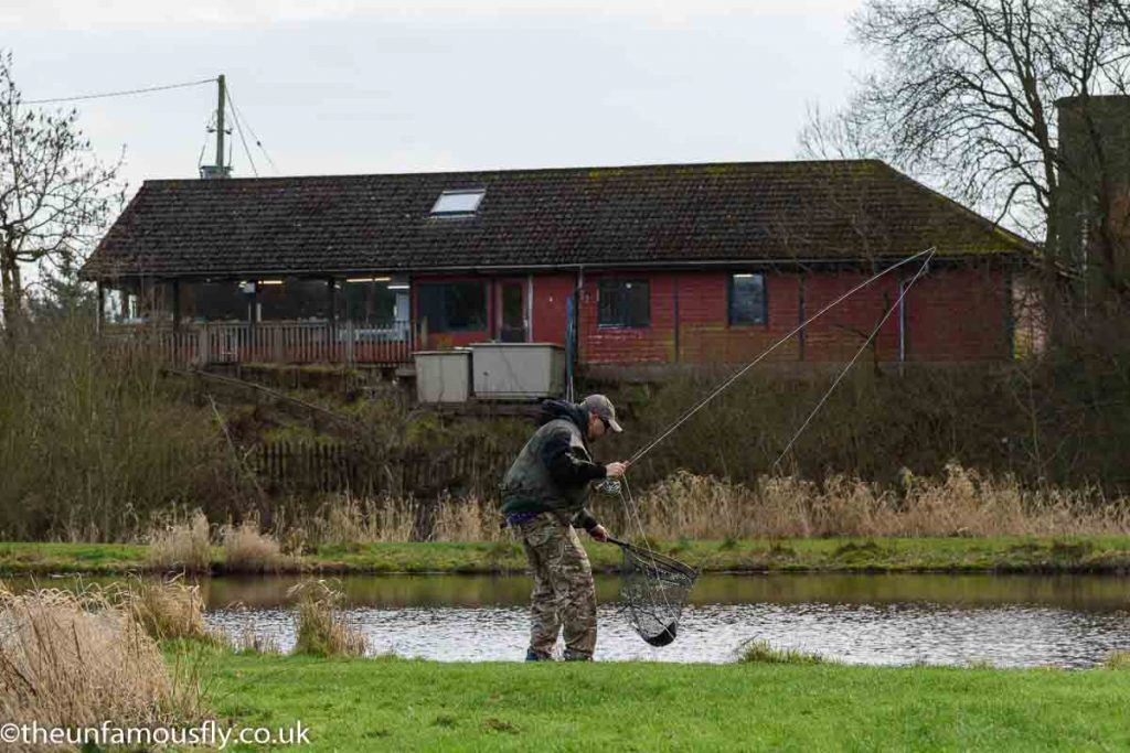 Radek catching a fish