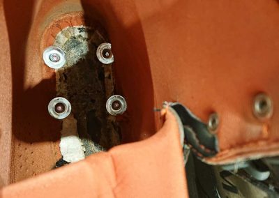 Rocktreads fittings inside boot