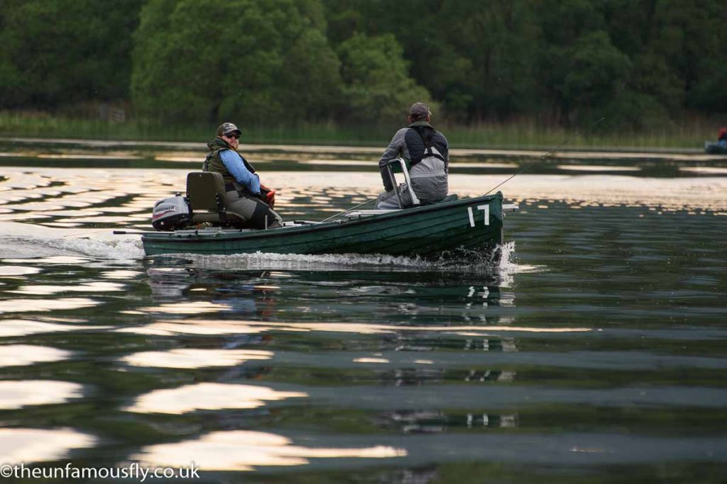 Paul Boyle moving his boat