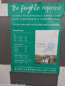 Faughlin Reservoir Trout Fishery tarriff