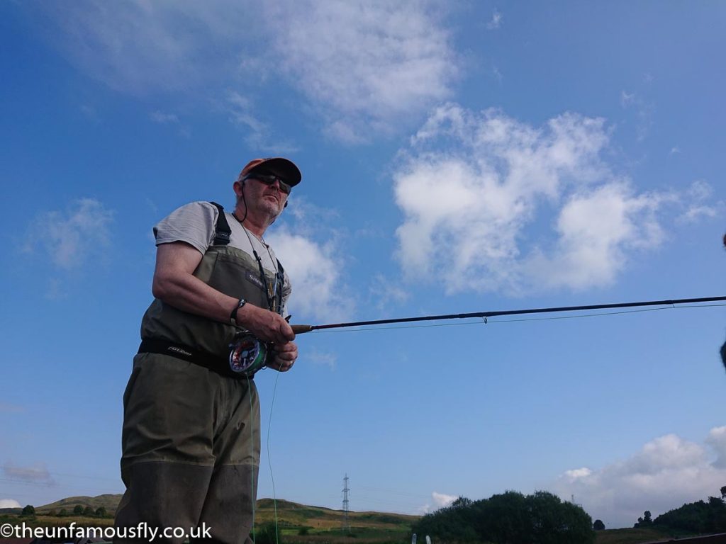 Fishing in sunny conditions