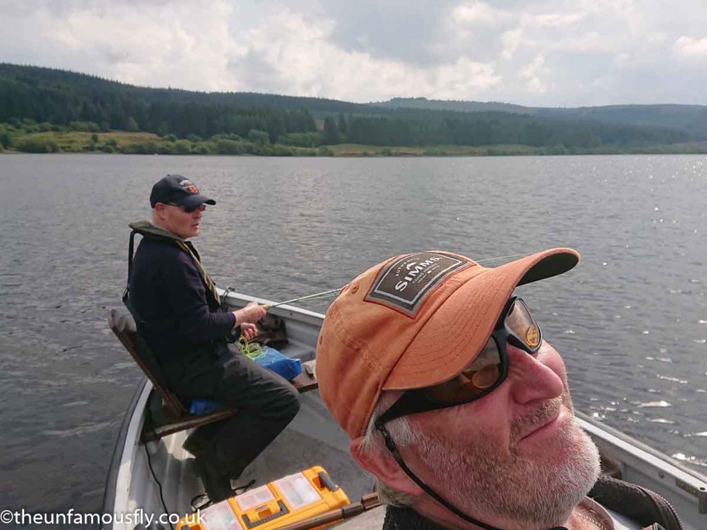An angling selfie