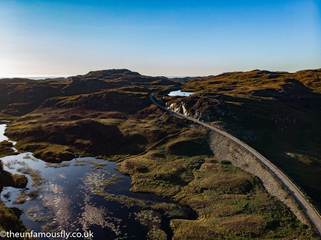 The road crosses the Loch