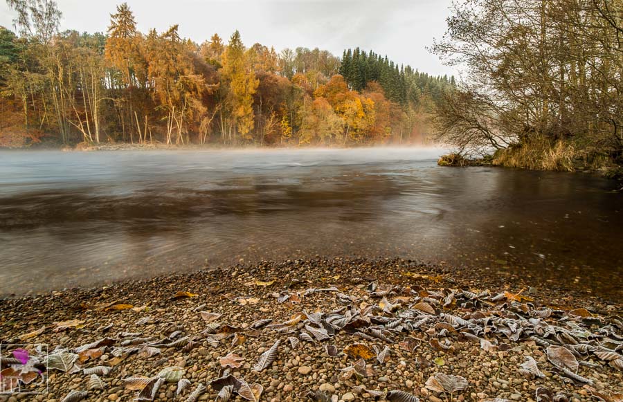 A cold and frosty, but beautiful, morning on the River Tummel