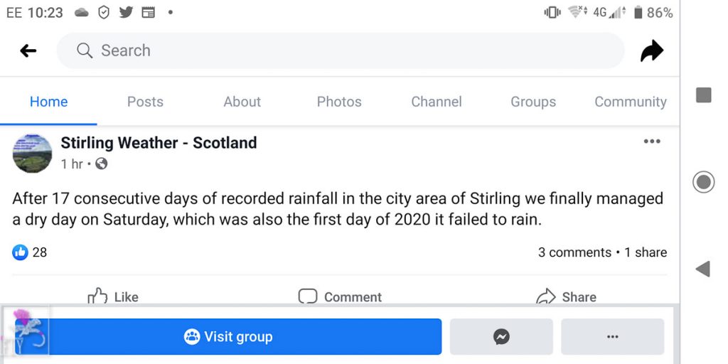 Stirling weather