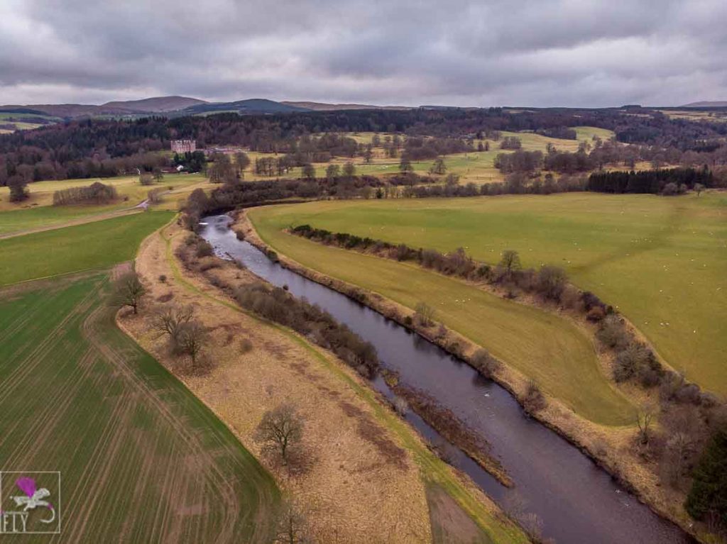 Drumlanrig Castle and the River Nith