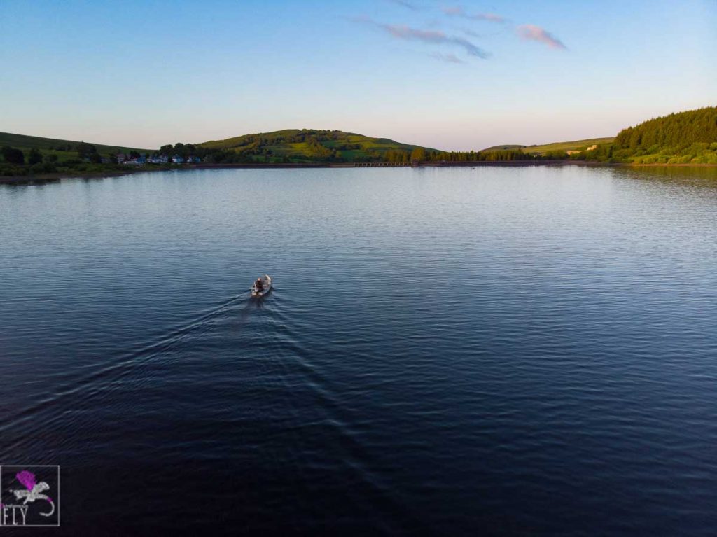 Motoring up the loch