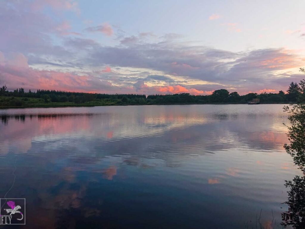 An unsettled red sky