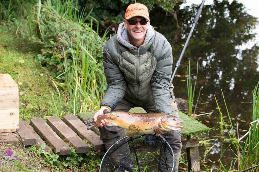 Stevie Plank with a big Brown that was returned