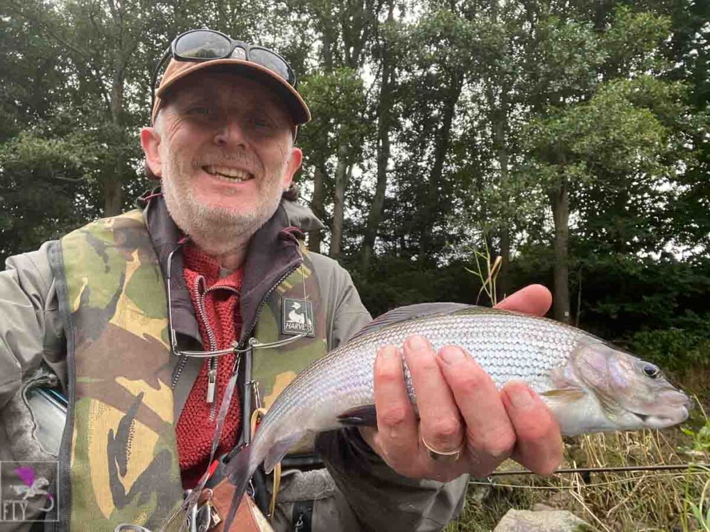 A nice chubby Earn Grayling getting on towards 2lb 