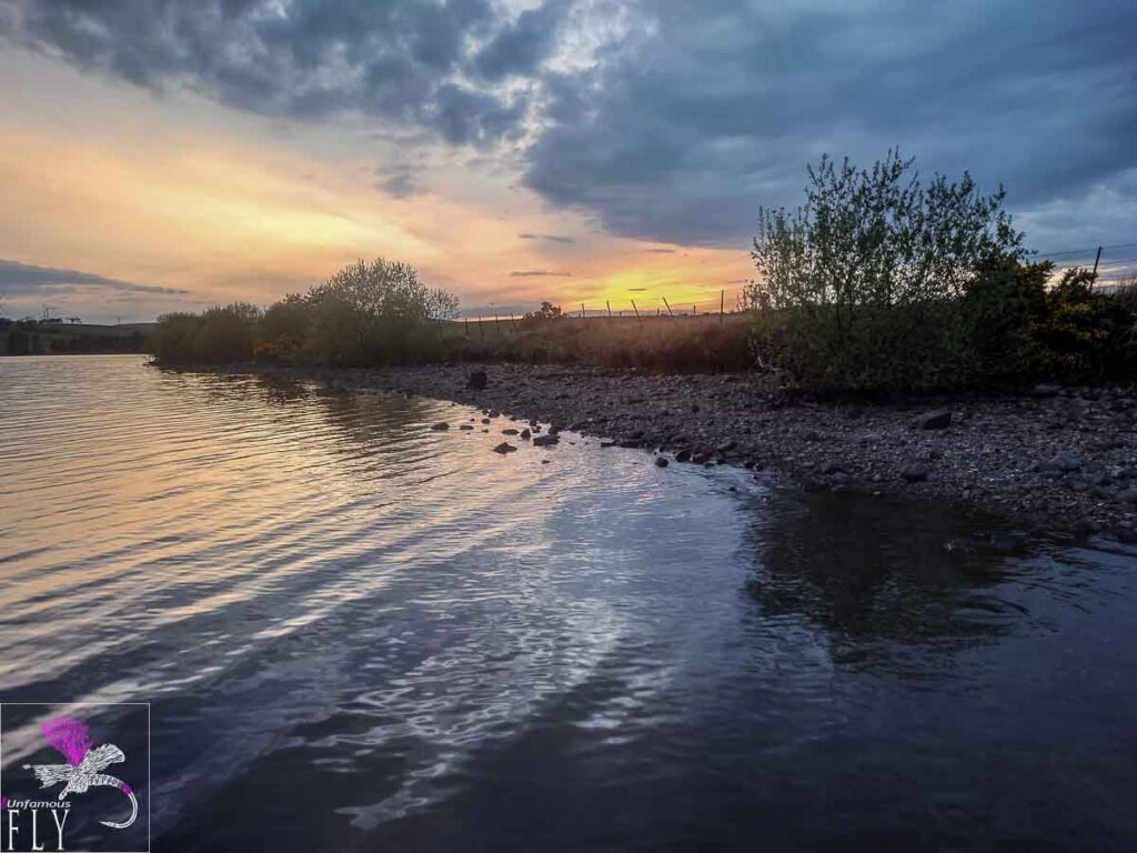 Coloured sky around sunset