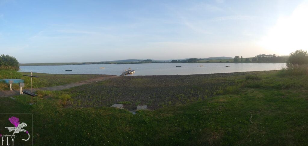 The water level is very low