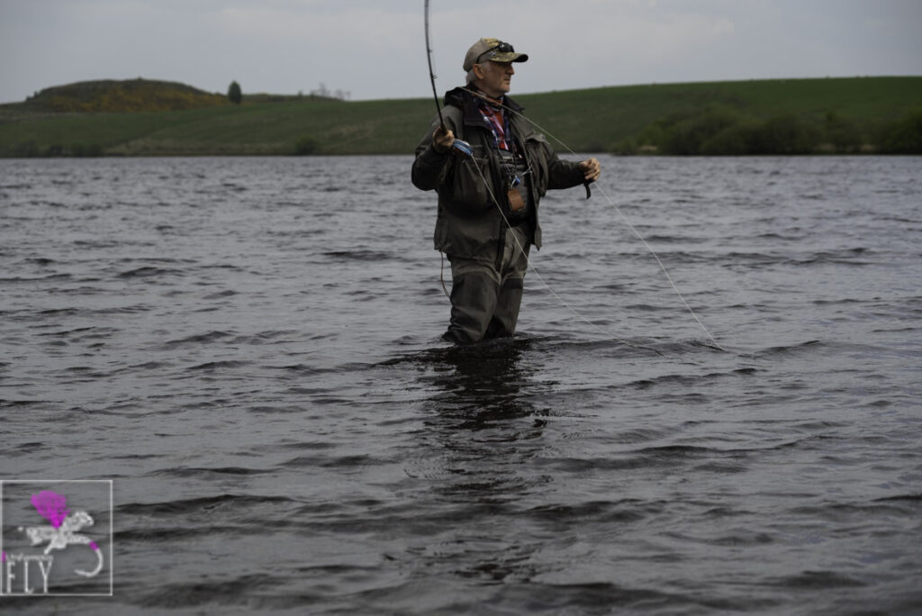Wading at Loch Coulter