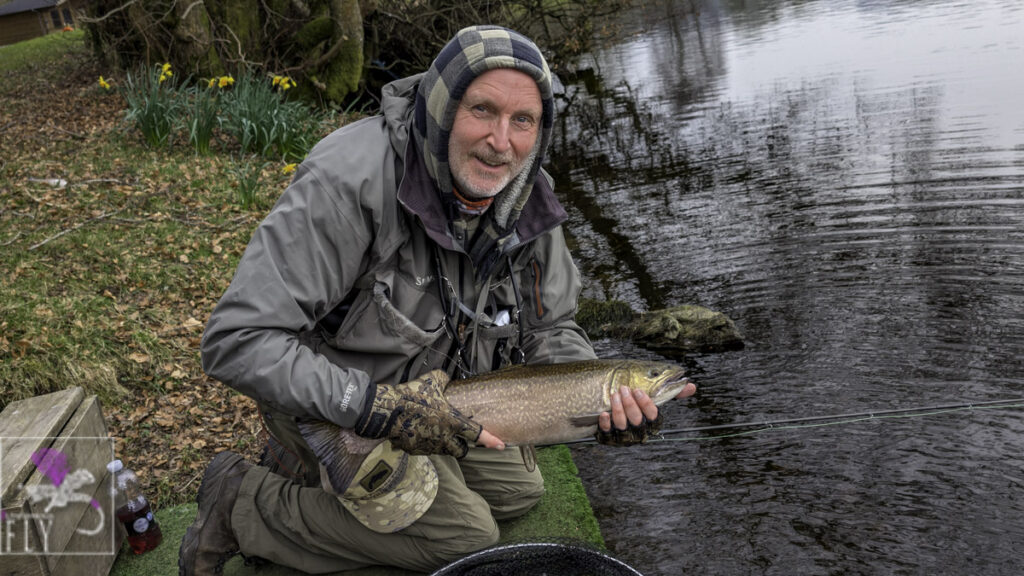 Unfamousfly with a Tiger Trout