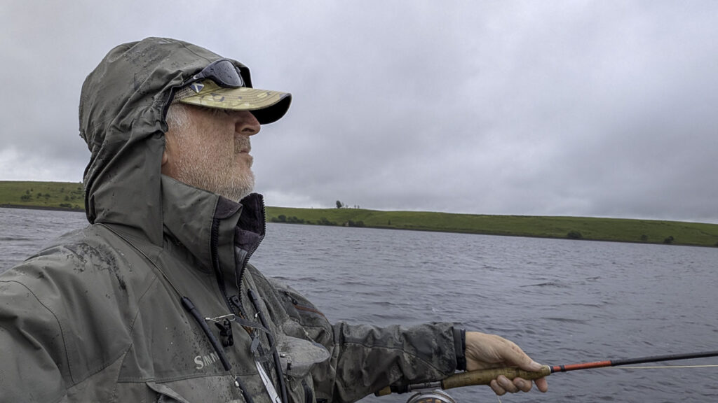 A wet angler